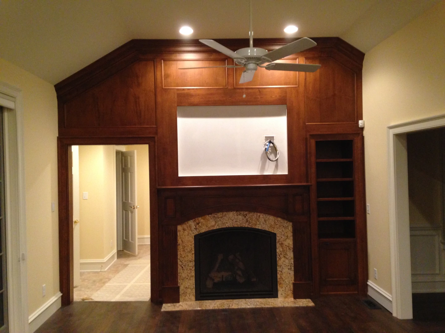 restyle home with fireplace cabinets